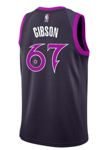 67 - Minnesota Timberwolves City Edition Taj Gibson Swingman Jersey - Black