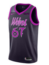 Load image into Gallery viewer, 67 - Minnesota Timberwolves City Edition Taj Gibson Swingman Jersey - Black