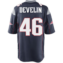 Load image into Gallery viewer, Nike James Develin #46 Game Jersey-Navy