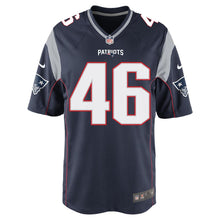 Load image into Gallery viewer, Nike James Develin #46 Game Jersey-Navy
