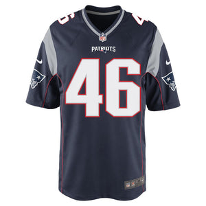 Nike James Develin #46 Game Jersey-Navy