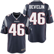 Load image into Gallery viewer, Nike James Develin #46 Game Jersey-Navy