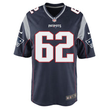 Load image into Gallery viewer, Nike Joe Thuney #62 Game Jersey-Navy