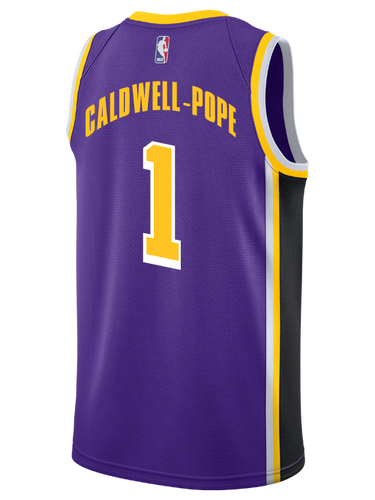1 - Los Angeles Lakers Kentavious Caldwell-Pope 2018-19 Statement Edition Swingman Jersey - Purple
