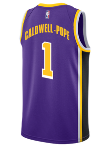 1 - Los Angeles Lakers Kentavious Caldwell-Pope 2018-19 Statement Edition Swingman Jersey - Purple