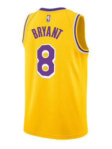 8 - Los Angeles Lakers Kobe Bryant Icon Edition Swingman Jersey - Gold