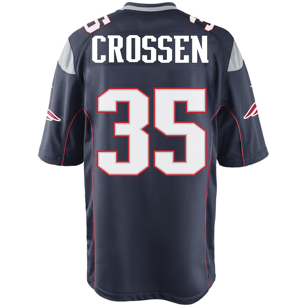 Nike Keion Crossen #35 Game Jersey-Navy