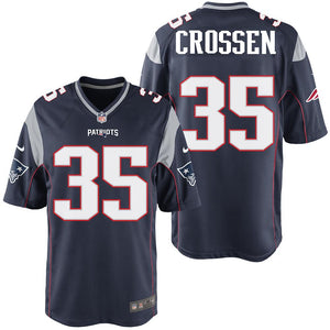 Nike Keion Crossen #35 Game Jersey-Navy