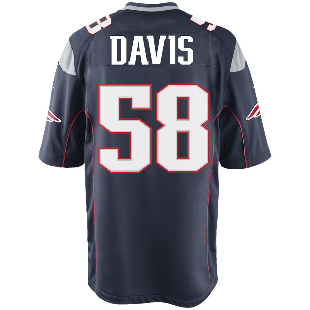 Nike Keionta Davis #58 Game Jersey-Navy