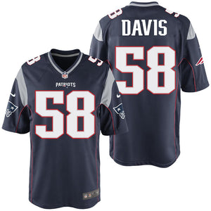 Nike Keionta Davis #58 Game Jersey-Navy