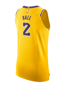 2 - Los Angeles Lakers Lonzo Ball Icon Edition Authentic Jersey - Gold