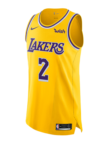 2 - Los Angeles Lakers Lonzo Ball Icon Edition Authentic Jersey - Gold