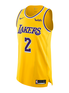 2 - Los Angeles Lakers Lonzo Ball Icon Edition Authentic Jersey - Gold