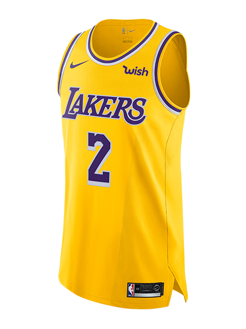 2 - Los Angeles Lakers Lonzo Ball Icon Edition Authentic Jersey - Gold
