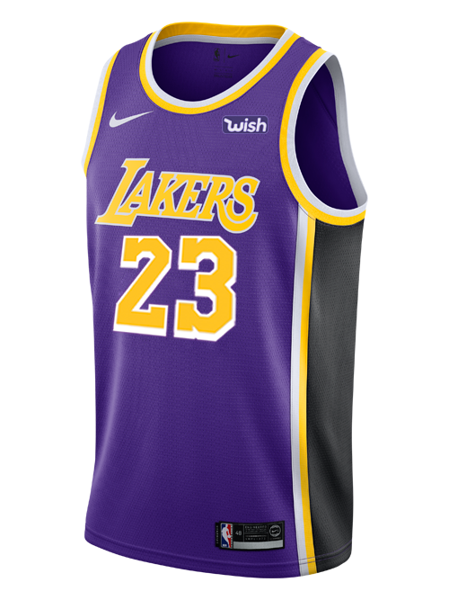 23 - Los Angeles Lakers LeBron James 2018-19 Statement Edition Swingman Jersey - Purple