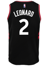 Load image into Gallery viewer, 02 - Raptors Adult Swingman Statement Jersey - Leonard - Black