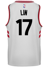Load image into Gallery viewer, 17 - Raptors Adult Swingman Association Jersey - Lin - White