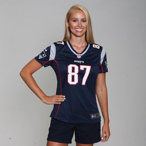 Ladies Nike Rob Gronkowski Game Jersey-Navy