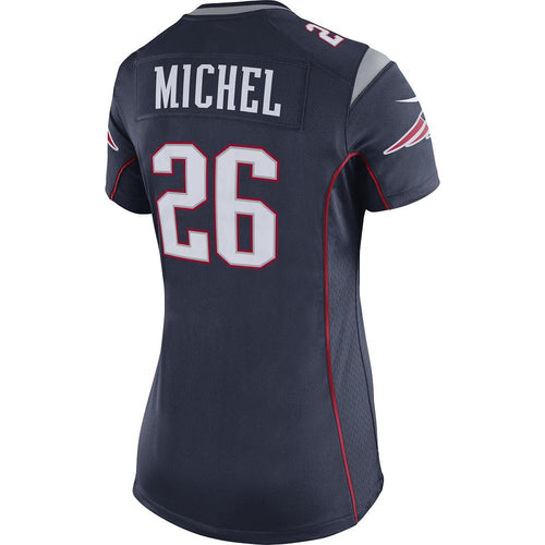 Ladies Nike Sony Michel Game Jersey-Navy