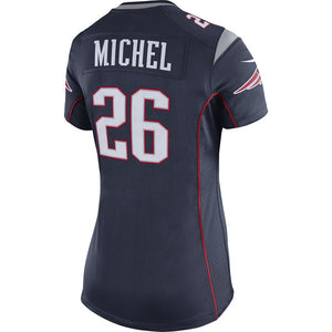 Ladies Nike Sony Michel Game Jersey-Navy