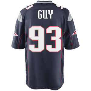 Nike Lawrence Guy #93 Game Jersey-Navy