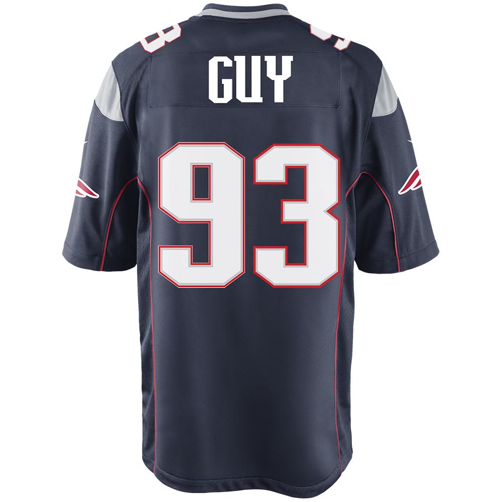Nike Lawrence Guy #93 Game Jersey-Navy