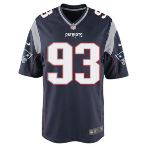 Nike Lawrence Guy #93 Game Jersey-Navy