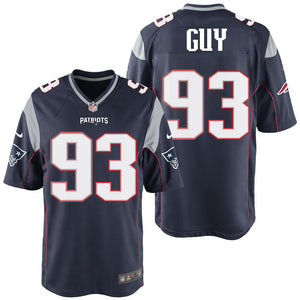 Nike Lawrence Guy #93 Game Jersey-Navy