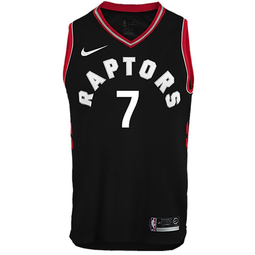 07 - Raptors Adult Swingman Statement Jersey - Lowry - Black