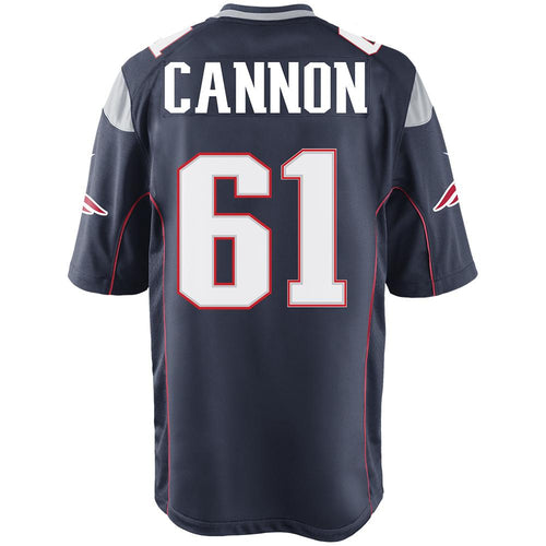 Nike Marcus Cannon #61 Game Jersey-Navy