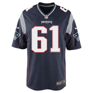Nike Marcus Cannon #61 Game Jersey-Navy
