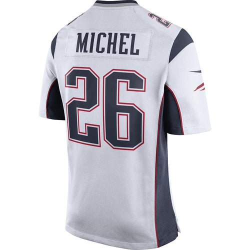 Nike Sony Michel #26 Game Jersey-White