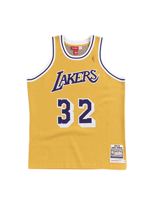32 - Los Angeles Lakers Johnson Merino Knit Jersey - Gold