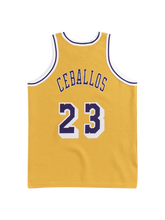 Load image into Gallery viewer, 23 - Los Angeles Lakers Ceballos Merino Knit Jersey - Gold