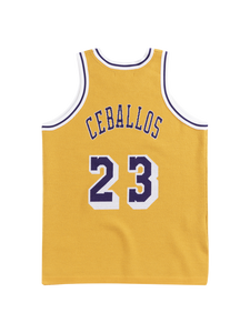 23 - Los Angeles Lakers Ceballos Merino Knit Jersey - Gold