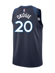 20 - Minnesota Timberwolves Josh Okogie Icon Authentic Jersey - Grey