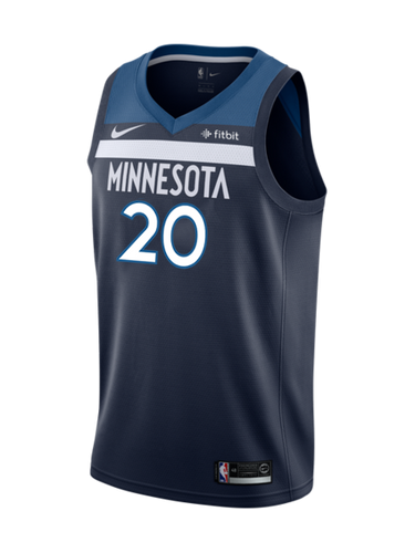 20 - Minnesota Timberwolves Josh Okogie Icon Authentic Jersey - Grey