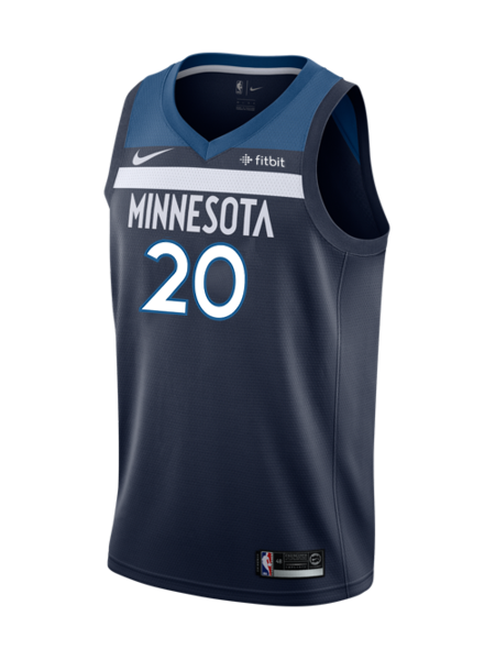 20 - Minnesota Timberwolves Josh Okogie Icon Authentic Jersey - Grey