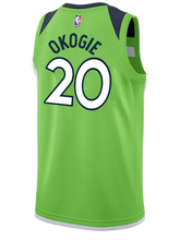 Load image into Gallery viewer, 20 - Minnesota Timberwolves Josh Okogie Statement Swingman Jersey - Green