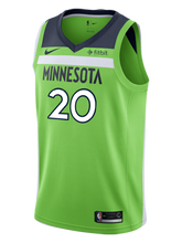 Load image into Gallery viewer, 20 - Minnesota Timberwolves Josh Okogie Statement Swingman Jersey - Green