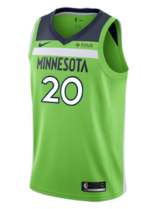 20 - Minnesota Timberwolves Josh Okogie Statement Swingman Jersey - Green