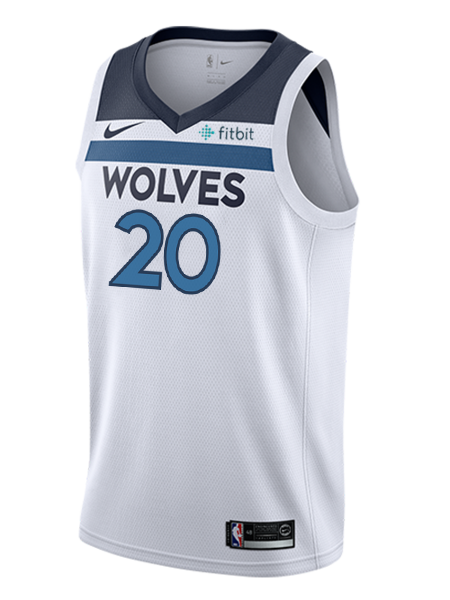 20 - Minnesota Timberwolves Josh Okogie Association Swingman Jersey - White