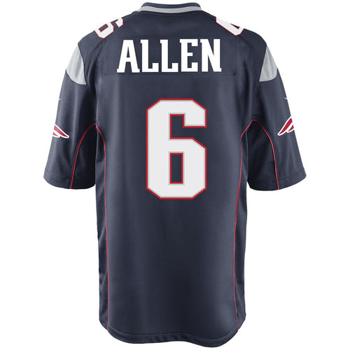 Nike Ryan Allen #6 Game Jersey-Navy