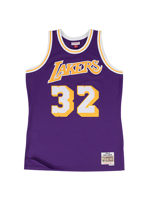 32 - Los Angeles Lakers Johnson 84 Swingman Jersey - Purple