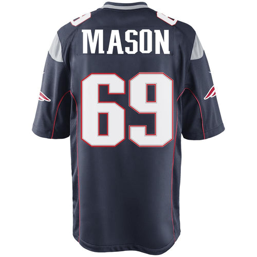 Nike Shaq Mason #69 Game Jersey-Navy