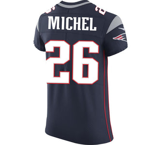 Nike Elite Vapor Sony Michel #26 Jersey-Navy