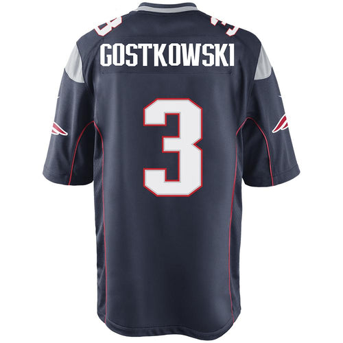 Nike Stephen Gostkowski #3 Game Jersey-Navy