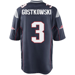 Nike Stephen Gostkowski #3 Game Jersey-Navy