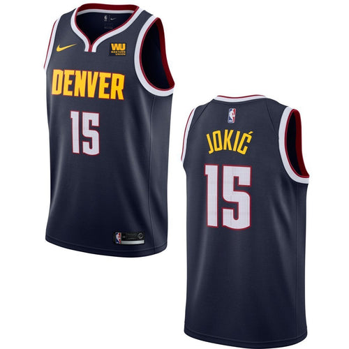15 - Nikola Jokic Denver Nuggets Swingman Icon Jersey - Blue