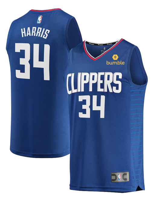 34 - LA Clippers Tobias Harris Icon Jersey - Blue